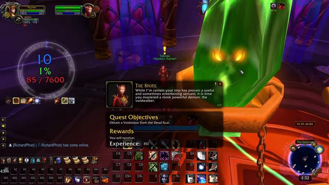 TBC Classic Class Quests Blood Elf Warlock From The Void смотреть онлайн