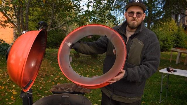 Обзор угольного гриля Kamado Joe Kettle Joe смотреть онлайн