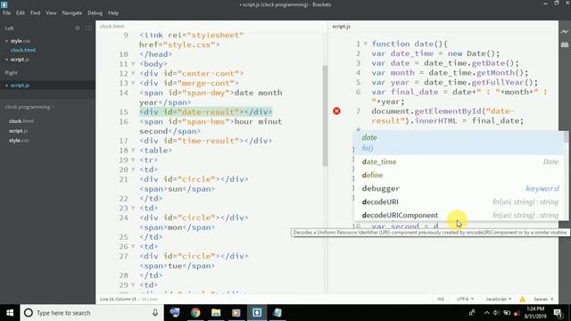 How To Create Clock In HTML CSS With Js смотреть онлайн