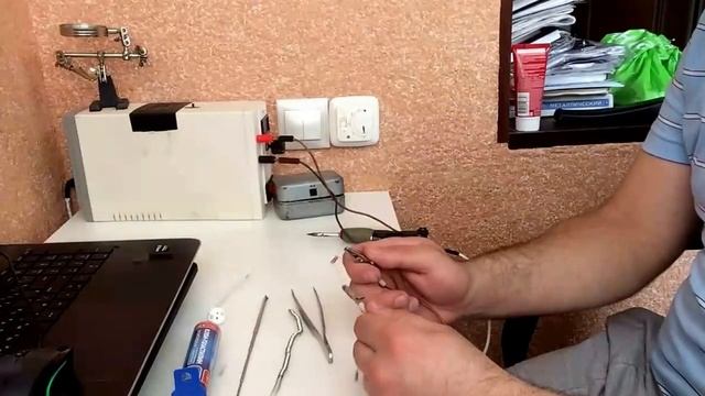 Самодельный миниатюрный паяльник за 30 мин с питанием от power bank - 5В смотреть онлайн