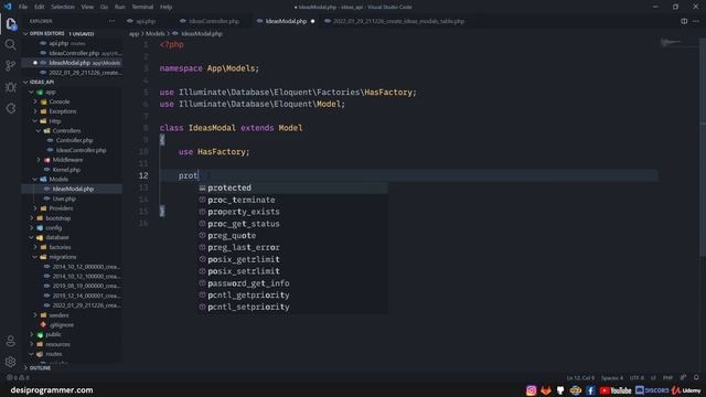 Laravel REST API | working with Models | Ideas API смотреть онлайн