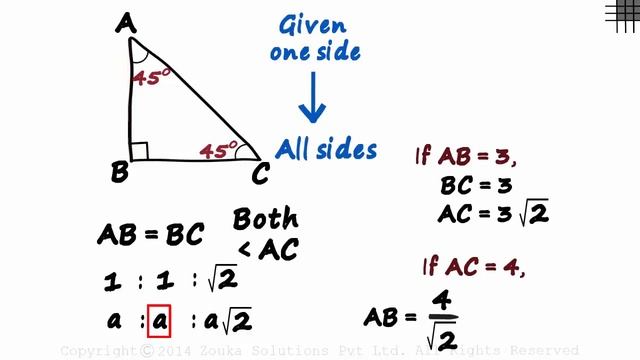 The 45-45-90 Triangle (GMAT/GRE/CAT/Bank PO/SSC CGL) | Don't Memorise смотреть онлайн