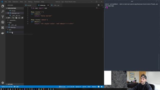 Structuring a Flask application - Python on the web - Learning Flask series Pt. 2 смотреть онлайн
