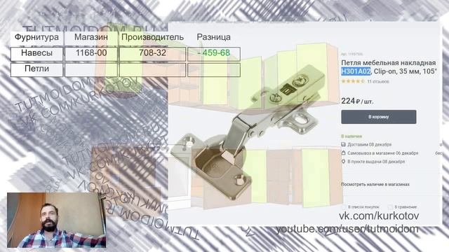 Как сэкономить на покупке мебельной фурнитуры. смотреть онлайн