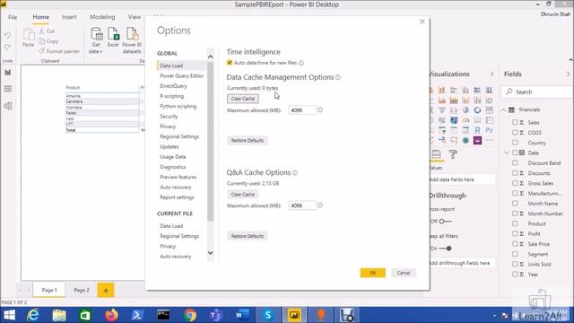 How to clear cache from Power BI Desktop Report? смотреть онлайн