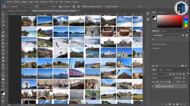 ADOBE PHOTOSHOP - Cómo hacer un mosaico de fotos #37 смотреть онлайн