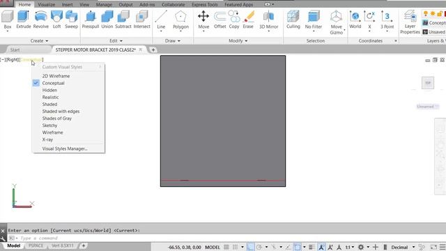 AutoCAD 3D Clase No2 Stepper Motor Bracket Hugo Posada смотреть онлайн