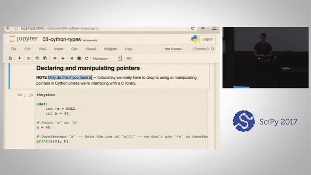 Cython for Data, Scientists, and Data Scientists | SciPy 2017 Tutorial | Dillon Niederhut, Prabhu смотреть онлайн