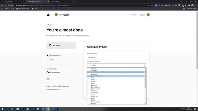 Бесплатный хостинг для Github проектов. Vercel смотреть онлайн