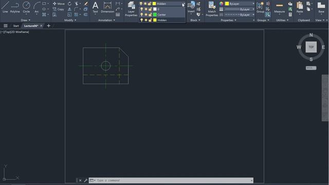 ENGR 102 Lecture 06:  Layers/Linetypes, Additional Objects In AutoCAD (2024.01.29)