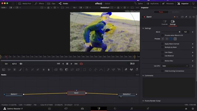 Эффект хроматической аберрации в Davinci resolve смотреть онлайн