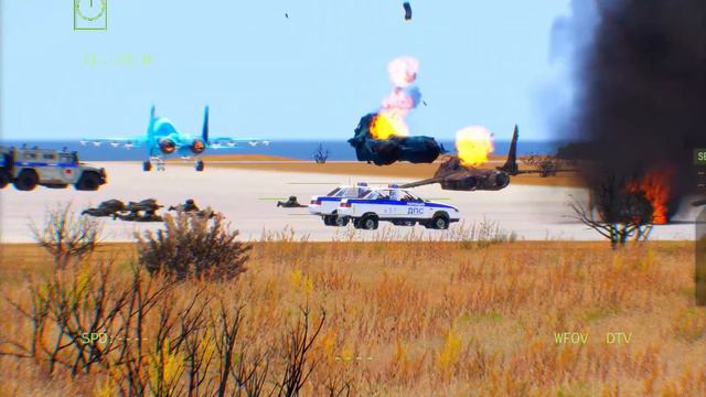 A Big Explosion Occurs at a Russian Military Airfield, US Troops Brutally Manage to Destroy It смотреть онлайн