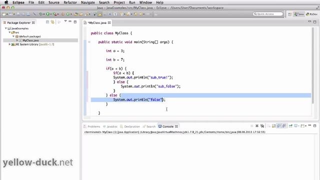 Оператор ветвления "if-else" в Java. Логические операторы. смотреть онлайн