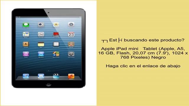 Apple iPad mini Tablet (Apple, A5, 16 GB, Flash, 20,07 cm (7.9'), 1024 x 768 Pixeles) Neg смотреть онлайн