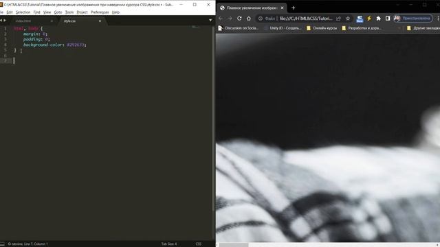 Плавное увеличение изображения при наведении курсора CSS смотреть онлайн