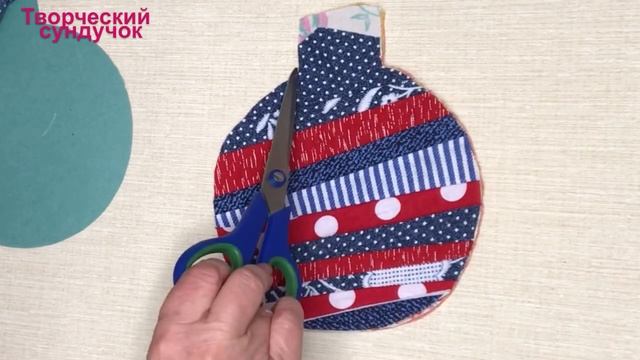 Утилизация узких полосок ткани! Быстро, просто,красиво! Подарочные прихватки! смотреть онлайн