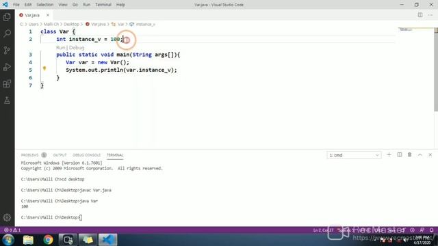 Variables in Java(In Telugu) with example program. смотреть онлайн