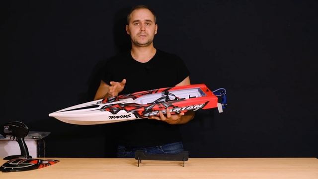 Огромный катер на радиоуправлении Traxxas Spartan TSM. 80 км/ч. Распаковка и обзор. Длина 1 метр. смотреть онлайн
