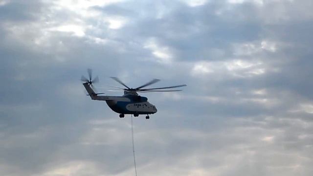 Вертолёт МИ- 26 (взлёт) смотреть онлайн