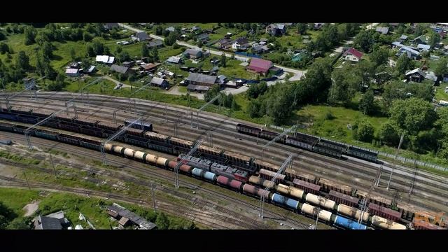 Карелия, Медвежьегорск.Вид с высоты птичьего полета от укрепрайона до порта. смотреть онлайн