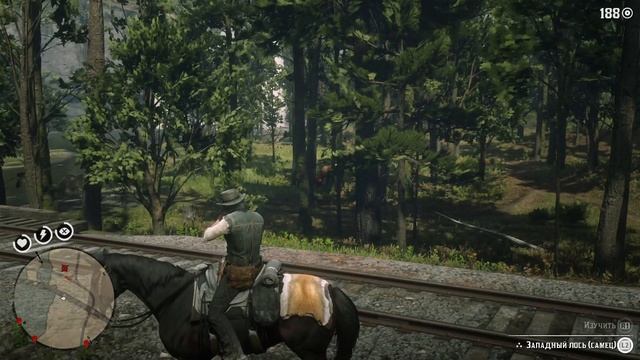 Где найти ЛОСЯ в RDR2 (1 способ) | Рог лося | Превосходная шкура лося