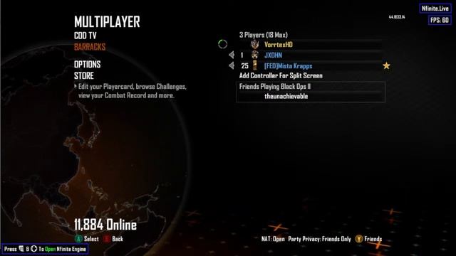 CoD Black Ops 2 Xbox 360 Hosting an UnlockAll and Max Level Lobby, free to join смотреть онлайн