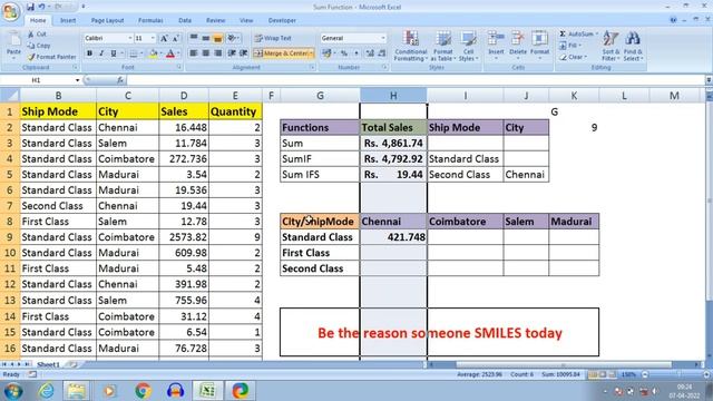 SUMIFS Function With Dollar Example | Mixed Reference | Absolute Reference | Excel | New Creation смотреть онлайн