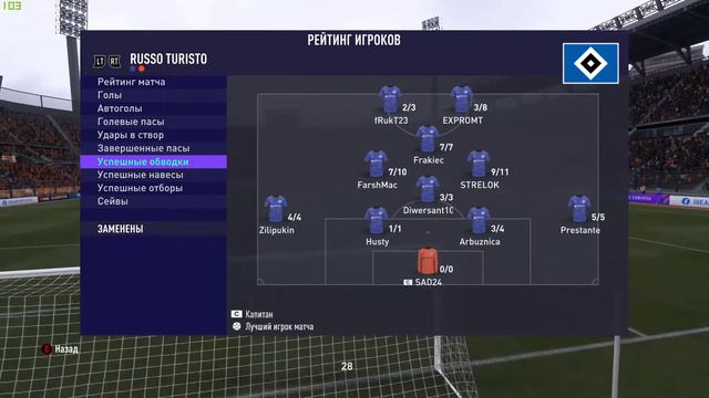 Fifa 21 | PRO CLUBS | League INT | 23 season | Russo Turisto - Juventus Bucuresti (Rom) смотреть онлайн