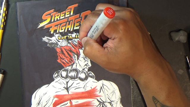 Akuma Speed Drawing (Street Fighter Unlimited) смотреть онлайн