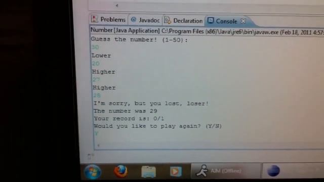 Java Game Programming: Guess the Number смотреть онлайн