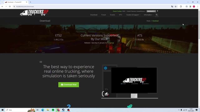 EURO TRUCK SİMULATOR 2 NASIL ONLİNE OYNANIR ? | TRUCKERSMP (2024) смотреть онлайн