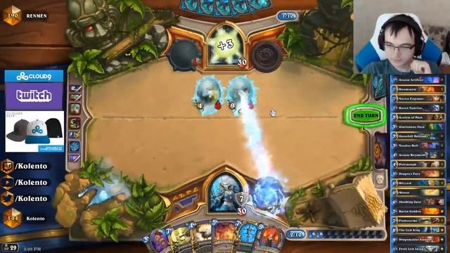 One hell of a control game | Big spell mage | The Witchwood | Hearthstone смотреть онлайн