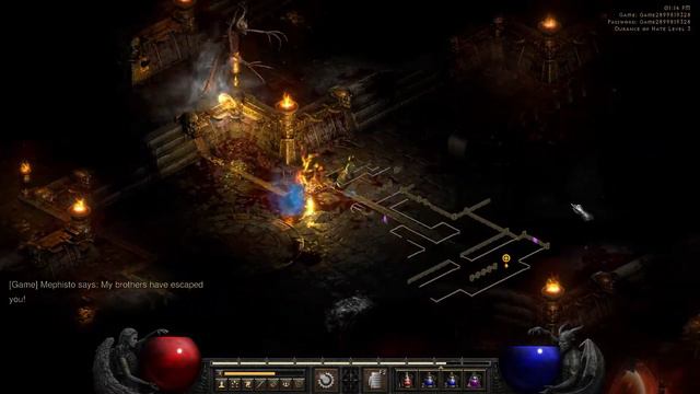 Diablo 2 Resurrected - Best Farm Items For beginning - Mephisto- in ACT 3 смотреть онлайн
