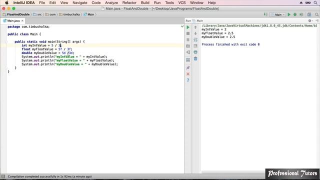 014 Getting To Know Primitive Data Types Float And Double смотреть онлайн