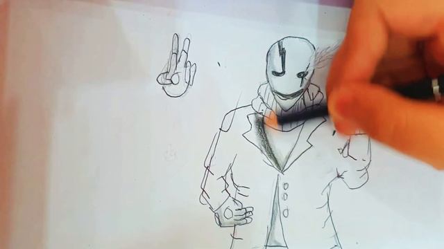 cách vẽ gaster (game undertale)vies art tv draw gaster смотреть онлайн