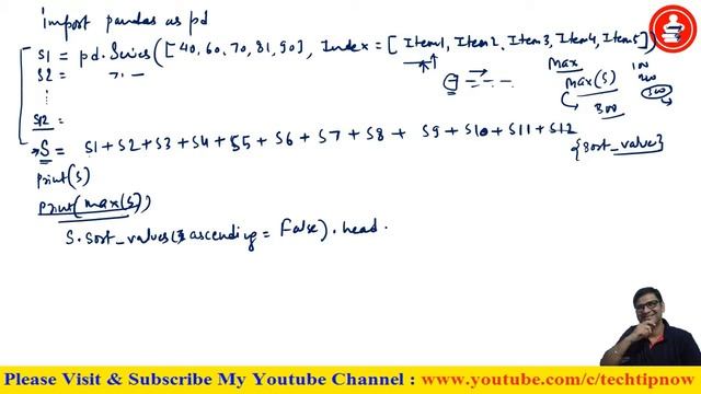 Python Series Program | Sumita Arora Solution IP Class 12 Chap-1 PYTHON PANDAS TYPE-C Solution | P- смотреть онлайн