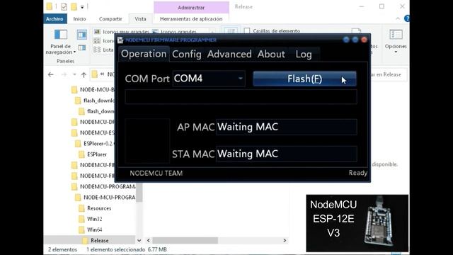 ESP8266 NodeMCU ESP-12E V3 Borrado de memoria Flash Programación del Firmware MicroPython ESPlorer смотреть онлайн