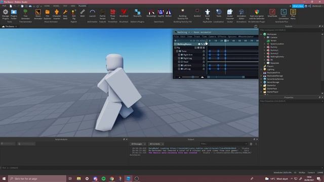ROBLOX ANIMATION TUTORIAL WALKING/RUNNING |Animation tutorial Part 2 смотреть онлайн