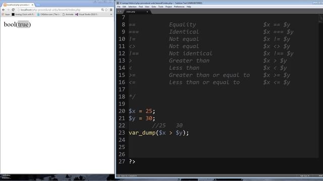 PHP Procedural & MySQLi Lesson 14: Comparison Operators (Urdu/Hindi) смотреть онлайн