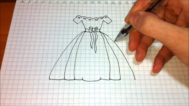 Простые рисунки #340 Платье принцессы смотреть онлайн