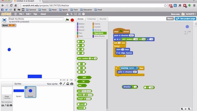 Scratch Tutorial: Paddle and Brick Game смотреть онлайн
