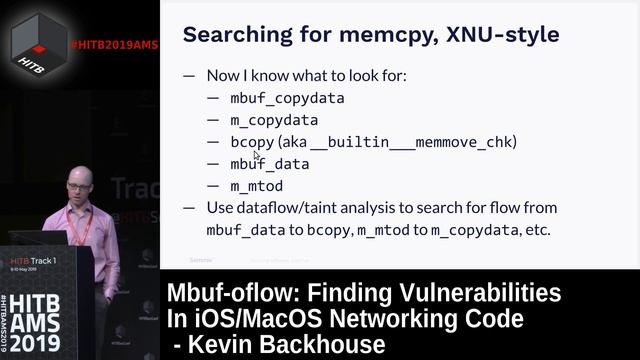 #HITB2019AMS D1T1 - Finding Vulnerabilities In iOS/MacOS Networking Code - Kevin Backhouse смотреть онлайн