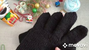Вязание. МУЖСКИЕ ПЕРЧАТКИ СПИЦАМИ. Готовая работа / Knitted gloves for men