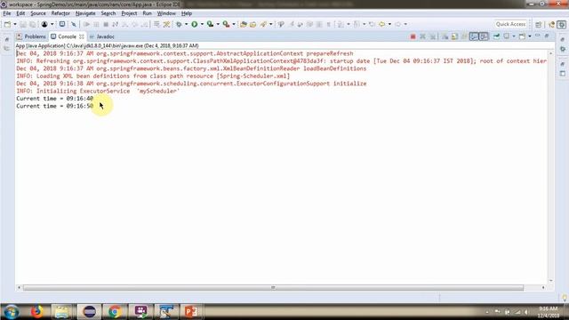 Spring Job Scheduling using Task Scheduler - Cron expression (XML Config) | Spring tutorial смотреть онлайн