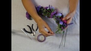 Как сделать венок из цветов на голову своими руками. Мастер-класс.