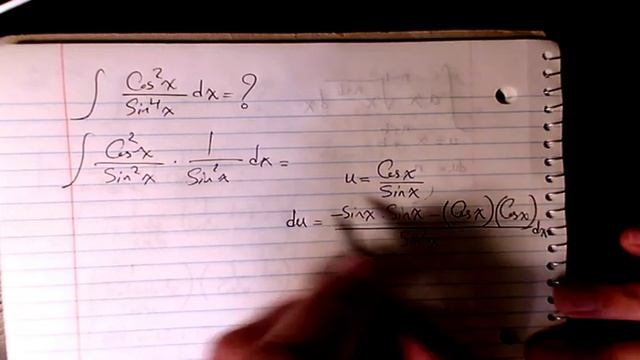 How to integrate cos^2x/sin^4x, Integration by substitution, indefinite integral, Calculus смотреть онлайн