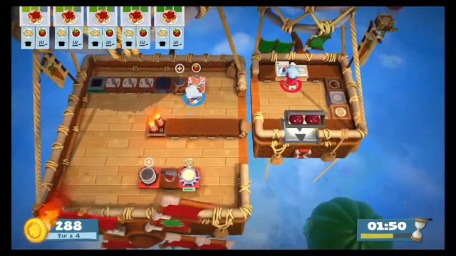 Overcooked 2 [Nintendo Switch] - World 1 Level 5 - 3 stars!!! смотреть онлайн