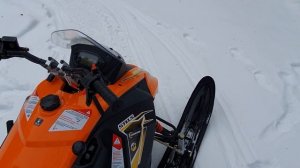 Снегоход Стелс Капитан 150. Наконец проехал 50 км. Первое падение и неприятности.