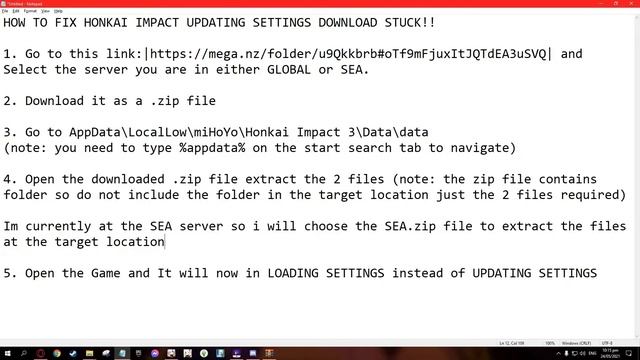 Honkai Impact 3rd "Updating Settings" Stuck FIX! смотреть онлайн