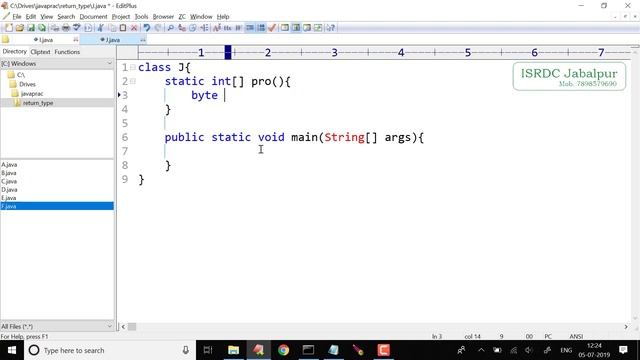 Function Return Type in Java ~ Lecture - 11 смотреть онлайн